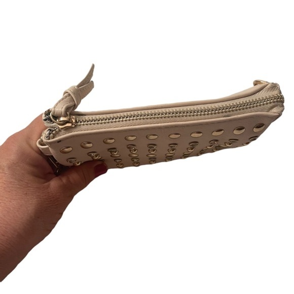 Charming Charlie wristlet cream with crystals and studs - Picture 10 of 12